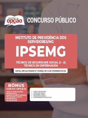 Apostila IPSEMG - Técnico de Seguridade Social (I-A) - Técnico em Enfermagem