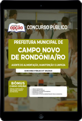 Apostila Prefeitura de Campo Novo de Rondônia - RO em PDF - Agente de Alimentação, Manutenção e Limpeza