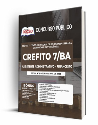 Apostila CREFITO 7 Bahia - Assistente Administrativo - Financeiro