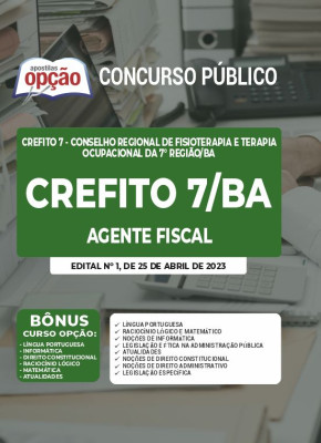 Apostila CREFITO 7 Bahia - Agente Fiscal