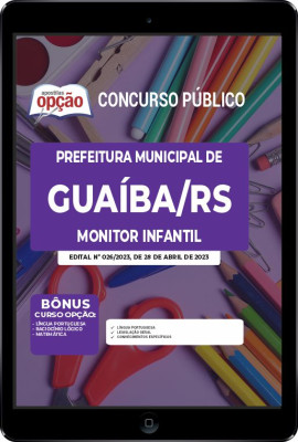 Apostila Prefeitura de Guaíba - RS em PDF - Monitor Infantil