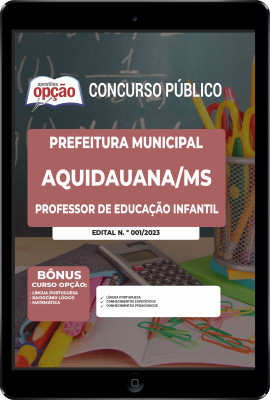 Apostila Prefeitura de Aquidauana - MS em PDF - Professor de Educação Infantil