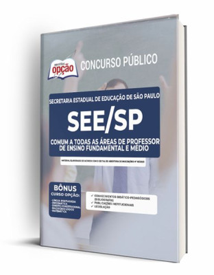 Apostila SEE-SP - Comum a Todas as Áreas de Professor de Ensino Fundamental e Médio