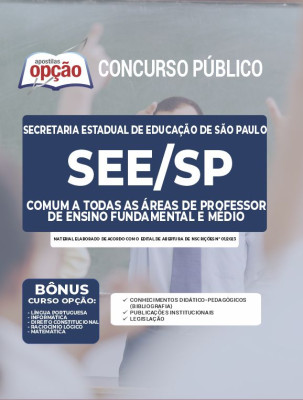 Apostila SEE-SP - Comum a Todas as Áreas de Professor de Ensino Fundamental e Médio