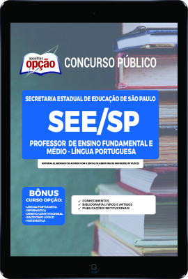 Apostila SEE-SP em PDF - Professor de Ensino Fundamental e Médio - Língua Portuguesa