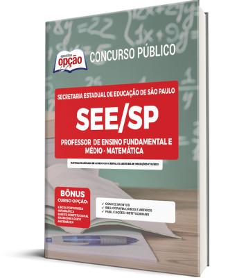 Apostila SEE-SP - Professor de Ensino Fundamental e Médio - Matemática