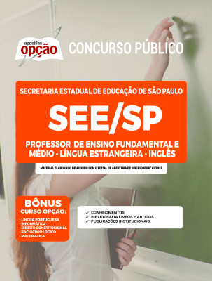 Apostila SEE-SP - Professor de Ensino Fundamental e Médio - Língua Estrangeira - Inglês