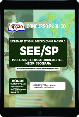 Apostila SEE-SP em PDF - Professor de Ensino Fundamental e Médio - Geografia