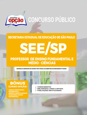 Apostila SEE-SP - Professor de Ensino Fundamental e Médio - Ciências