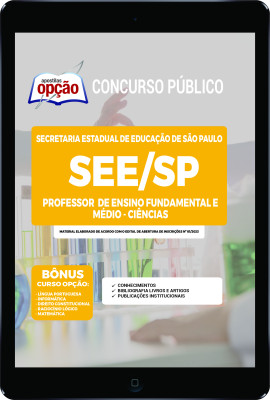 Apostila SEE-SP em PDF - Professor de Ensino Fundamental e Médio - Ciências