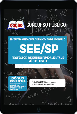 Apostila SEE-SP em PDF - Professor de Ensino Fundamental e Médio - Física