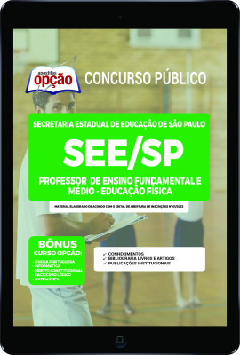 Apostila SEE-SP em PDF - Professor de Ensino Fundamental e Médio - Educação Física