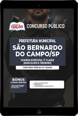 Apostila Prefeitura de São Bernardo do Campo - SP em PDF - Guarda Municipal 3ª Classe (Masculino e Feminino)