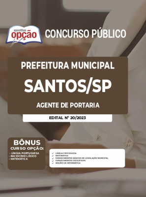 Apostila Prefeitura de Santos - SP - Agente de Portaria