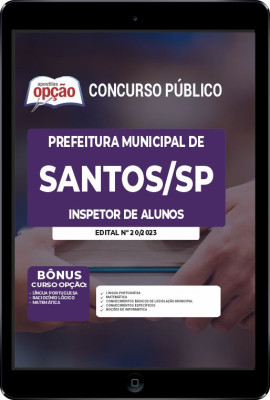 Apostila Prefeitura de Santos - SP em PDF - Inspetor de Alunos