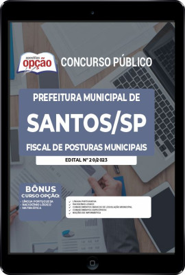 Apostila Prefeitura de Santos - SP em PDF - Fiscal de Posturas Municipais