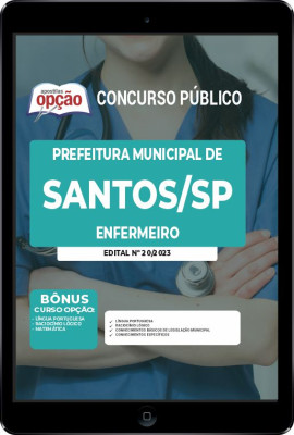 Apostila Prefeitura de Santos - SP em PDF - Enfermeiro