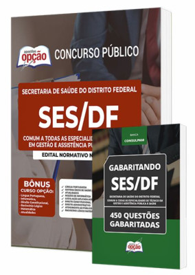 Combo Impresso SES-DF - Comum a Todas as Especialidades de Técnico em Gestão e Assistência Pública à Saúde