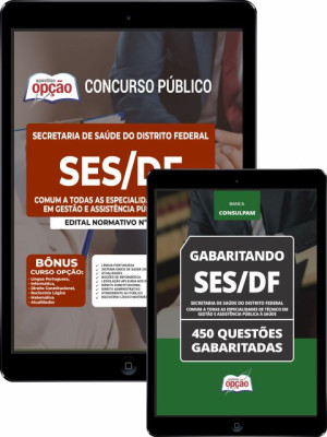 Combo Digital SES-DF - Comum a Todas as Especialidades de Técnico em Gestão e Assistência Pública à Saúde