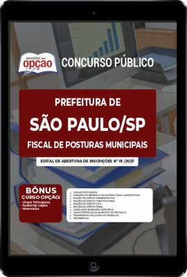 Apostila Prefeitura de São Paulo - SP em PDF - Fiscal de Posturas Municipais