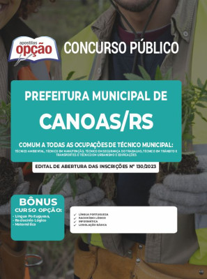 Apostila Prefeitura de Canoas - RS - Comum a Todas as Ocupações de Técnico Municipal