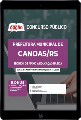 Apostila Prefeitura de Canoas - RS em PDF - Técnico de Apoio à Educação Básica