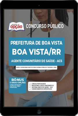 Apostila Prefeitura de Boa Vista - RR em PDF - Agente Comunitário de Saúde - ACS