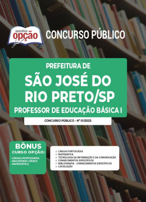 Apostila Prefeitura de São José do Rio Preto - SP - Professor de Educação Básica I