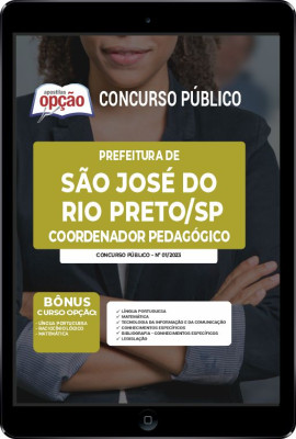 Apostila Prefeitura de São José do Rio Preto - SP em PDF - Coordenador Pedagógico