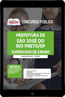 Apostila Prefeitura de São José do Rio Preto - SP em PDF - Supervisor de Ensino