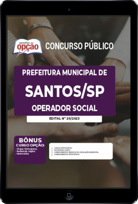 Apostila Prefeitura de Santos - SP em PDF - Operador Social