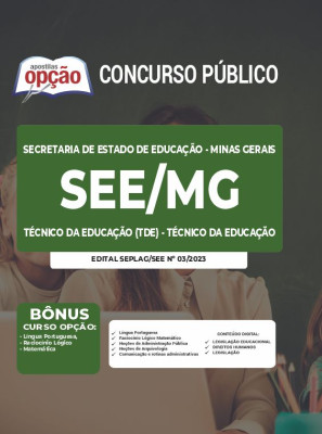 Apostila SEE-MG - Técnico da Educação (TDE) - Técnico da Educação