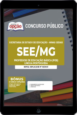 Apostila SEE-MG em PDF - Professor de Educação Básica (PEB) - Língua Portuguesa