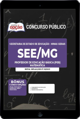 Apostila SEE-MG em PDF - Professor de Educação Básica (PEB) - Matemática