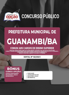 Apostila Prefeitura de Guanambi - BA - Comum aos Cargos de Ensino Superior