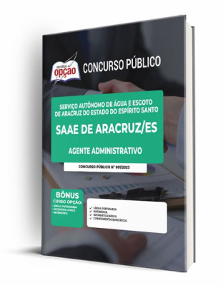 Apostila SAAE de Aracruz-ES - Agente Administrativo