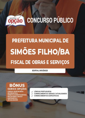 Apostila Prefeitura de Simões Filho - BA Fiscal de Obras e Serviços