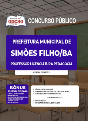 Apostila Prefeitura de Simões Filho - BA - Professor Licenciatura Pedagogia