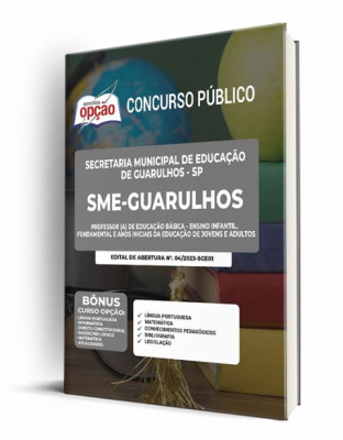 Apostila SME Guarulhos - SP - Professor (a) de Educação Básica