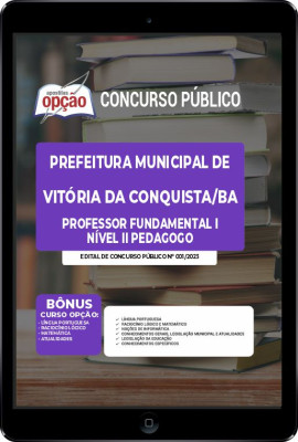 Apostila Prefeitura de Vitória da Conquista - BA em PDF - Professor Fundamental I - Nível II Pedagogo