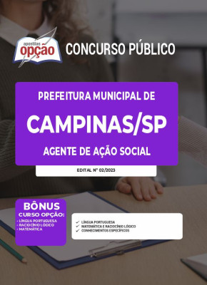 Apostila Prefeitura de Campinas - SP - Agente de Ação Social
