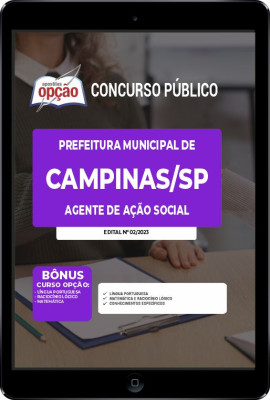 Apostila Prefeitura de Campinas - SP em PDF - Agente de Ação Social