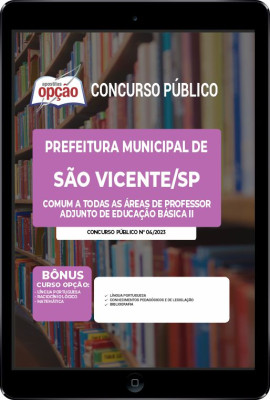 Prefeitura de São Vicente - SP em PDF - Comum Professor Adjunto de Educação Básica II