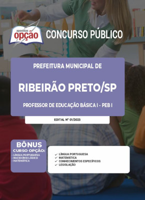 Apostila Prefeitura de Ribeirão Preto - SP - Professor de Educação Básica I - PEB I