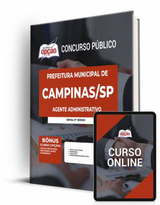 Apostila Prefeitura de Campinas - SP - Agente Administrativo