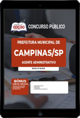 Apostila Prefeitura de Campinas - SP em PDF - Agente Administrativo