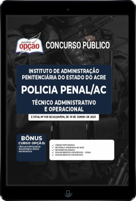 Apostila Policia Penal - AC em PDF - Técnico Administrativo e Operacional