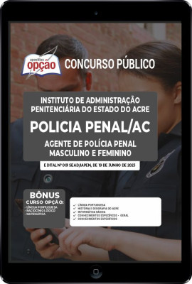 Apostila Policia Penal - AC em PDF - Agente de Polícia Penal - Masculino e Feminino