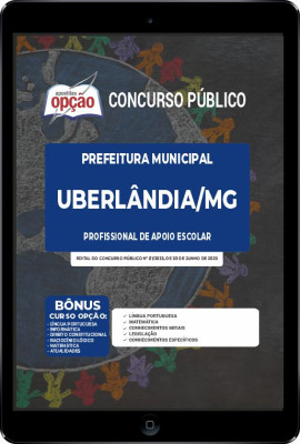 Apostila Prefeitura de Uberlândia - MG em PDF Profissional de Apoio Escolar