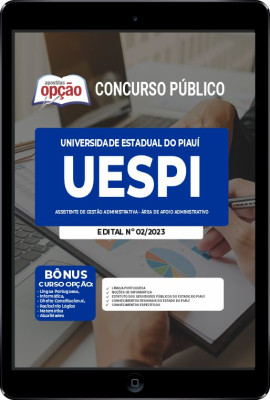 Apostila UESPI em PDF - Assistente de Gestão Administrativa - Área de Apoio Administrativo